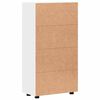 vidaXL Dressoir met plank FLORIN Wit 55,5 x 29 x 103 cm Bewerkt hout