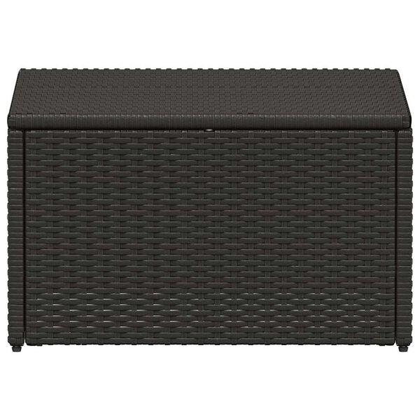 vidaXL 4-delige Loungeset met kussens poly rattan bruin