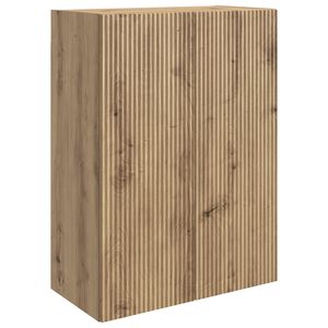 vidaXL Wandkast 66 x 34,5 x 90 cm Bewerkt hout Artisanaal eiken