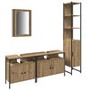vidaXL Badkamermeubelset 4 st Artisan Eiken 33 x 33 x 185,5 cm