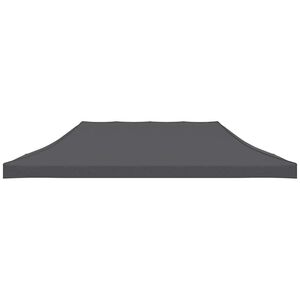 vidaXL Partytentdak 3x6 m antraciet