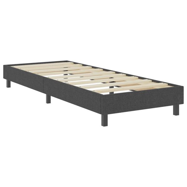 vidaXL Boxspringframe stof grijs 90x200 cm
