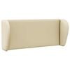 vidaXL Hoofdbord oor Cr&egrave;me 40 x 23 x 6 cm PVC