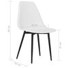 vidaXL Eetkamerstoelen 4 st PP wit