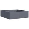 vidaXL Plantenbak 100x100x30 cm staal antracietkleurig