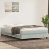 vidaXL Boxspring met matras fluweel lichtgrijs 160x220 cm