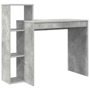 vidaXL Bureau Beton Grijs 100 x 40 x 90 cm Bewerkt hout
