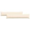 vidaXL Sofa Kussens 2 stuks Cr&egrave;me 200 x 40 cm Cordstof