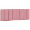 vidaXL Bedframe zonder matras "Hanko" fluweel roze 140x200 cm