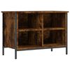 vidaXL Schoenenkast 69x35x50 cm bewerkt hout gerookt eikenkleurig