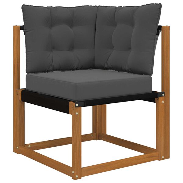 vidaXL Buiten bankkussen 3 pcs Antraciet Polyester