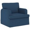 vidaXL Bank 2 pcs Blauw 144 x 80 x 85 cm Stof