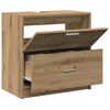 vidaXL Badkamer Kast Artisan Eiken 59 x 37 x 59 cm Bewerkt hout