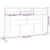 vidaXL Hoofdbordkast 180x19x103,5 cm grijs sonoma eikenkleurig