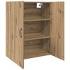 vidaXL Wandkast Artisan Eiken 69,5 x 34 x 90 cm Bewerkt hout