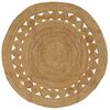vidaXL Vloerkleden Naturel &Oslash; 150 cm Jute