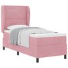 vidaXL Boxspringbed met matras met hoofdeinde Roze 200 x 80 cm Fluweel