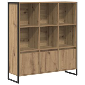 vidaXL Boekenkast 99,5 x 30 x 108 cm Bewerkt hout Ambachtelijk eiken
