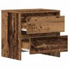 vidaXL Nachtkastje 2 pcs Oudhout 45 x 34 x 44,5 cm Bewerkt hout