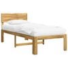 vidaXL Eenpersoonsbed met hoofdbord ROSTOCK Wit 100 x 200 cm