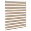 vidaXL Zebra Blind 130x150 cm stofbreedte 125,9 cm polyester zandbruin