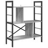 vidaXL Boekenkast 5-laags 75 x 30 x 91 cm Bewerkt hout Grijs Sonoma