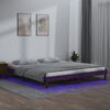vidaXL Bedframe LED hout honingbruin 120x190 cm