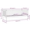vidaXL Slaapbank 90x200 cm massief grenenhout honingbruin
