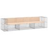 vidaXL Tuinbank schanskorfontwerp 287x71x65,5 cm massief grenenhout