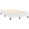 vidaXL Boxspring met matras en LED kunstleer wit 120x200 cm