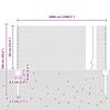 vidaXL Hek met Paal Grijs 0,6 x 50 m Staal en PVC