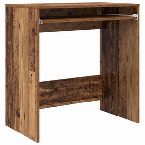 vidaXL Bureau met lade Oud Hout 77.5 x 43 x 79 cm Bewerkt hout