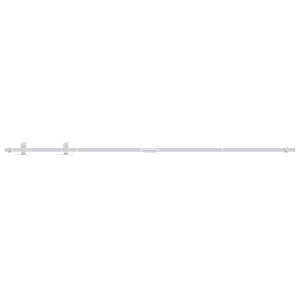 vidaXL Ophangset voor minischuifdeur 183 cm koolstofstaal wit