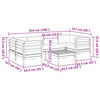 vidaXL 7-delige Loungeset met kussens ge&iuml;mpregneerd grenenhout