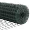 vidaXL Euro Hek Groen 1 x 25 m PVC-gecoat ijzer
