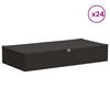 vidaXL Opbergbox 24 pcs Antracietkleurig 100 x 50 x 18 cm