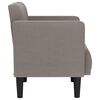 vidaXL Loveseat Bank Taupe 111 cm Stof
