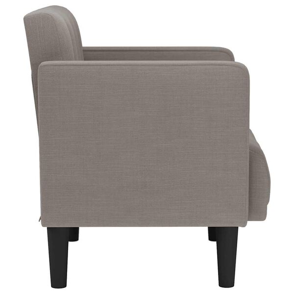 vidaXL Loveseat Bank Taupe 111 cm Stof