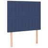 vidaXL Boxspring met matras en LED stof blauw 80x200 cm