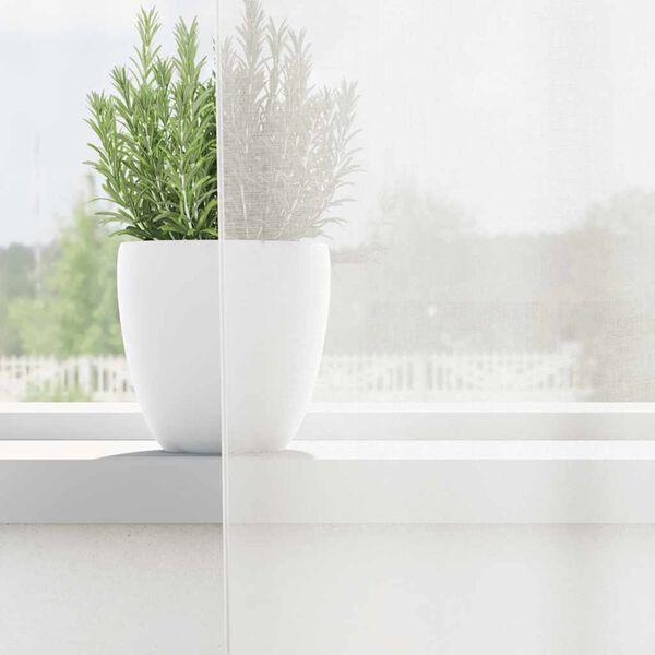 vidaXL Gordijnen voile met lussen 2 st 140x175 cm wit