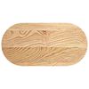 vidaXL Tafelblad 80x40x2 cm ovaal massief eikenhout