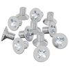vidaXL Verzonken schroeven 32727 st Zilver IJzer