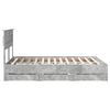 vidaXL Bedframe met lade Beton Grijs 140 x 200 cm Ingenieurshout