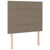 vidaXL Bedframe zonder matras 100x200 cm stof taupe
