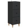 vidaXL Ladenkast Zwart 33 x 34,5 x 90 cm Bewerkt hout