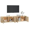 vidaXL Tv-wandmeubels 2 st 100x34,5x40 cm sonoma eikenkleurig