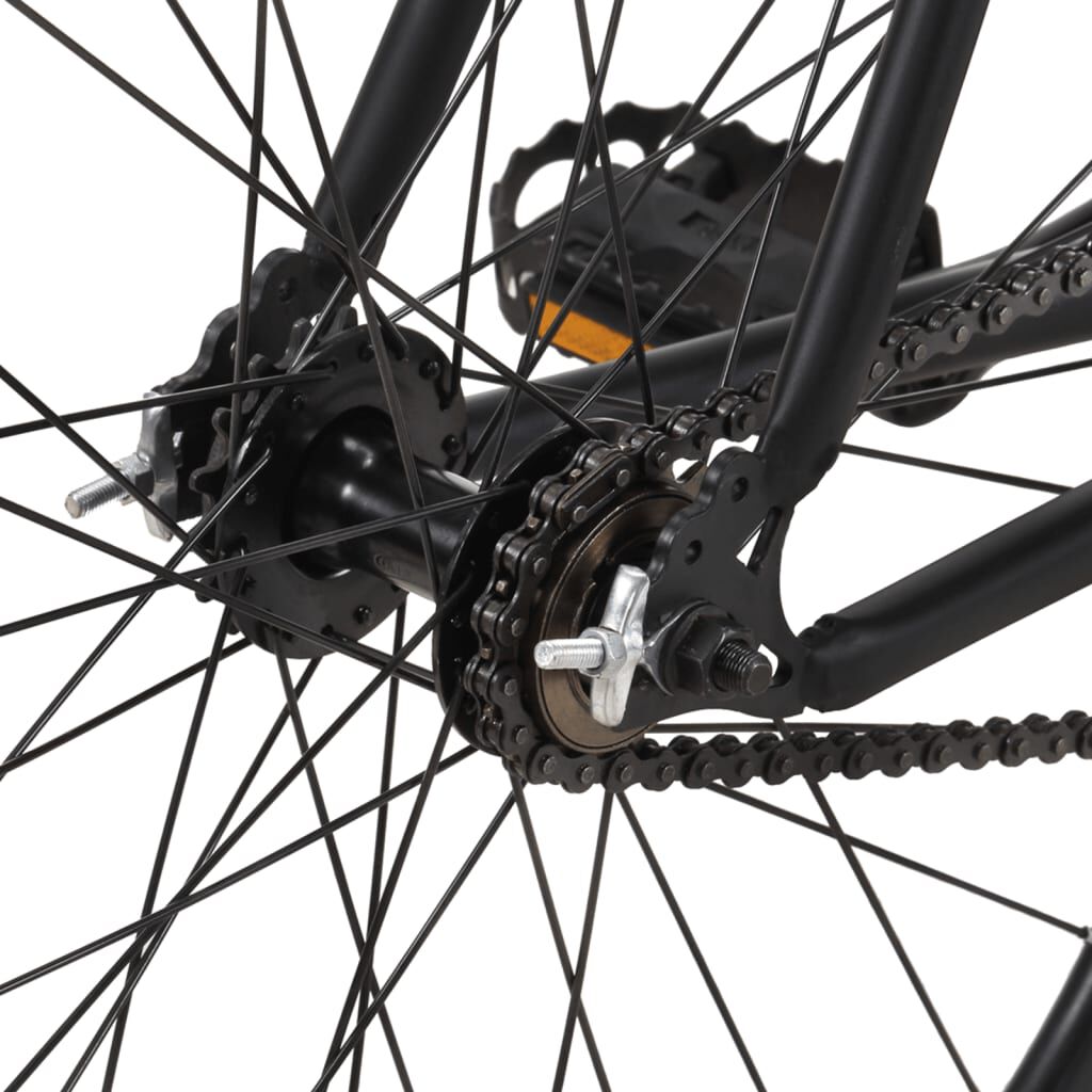vidaXL Fiets met vaste versnelling 700 c 59 cm zwart kopen vidaXL