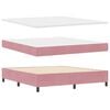 vidaXL Boxspringbed met matras Roze 180 x 200 cm Fluweel