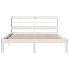 vidaXL Bedframe met hoofdeinde zonder matras 120x200 cm wit