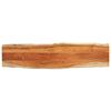 vidaXL Tafelblad rechthoekig natuurlijke rand 180x40x3,8 cm acaciahout